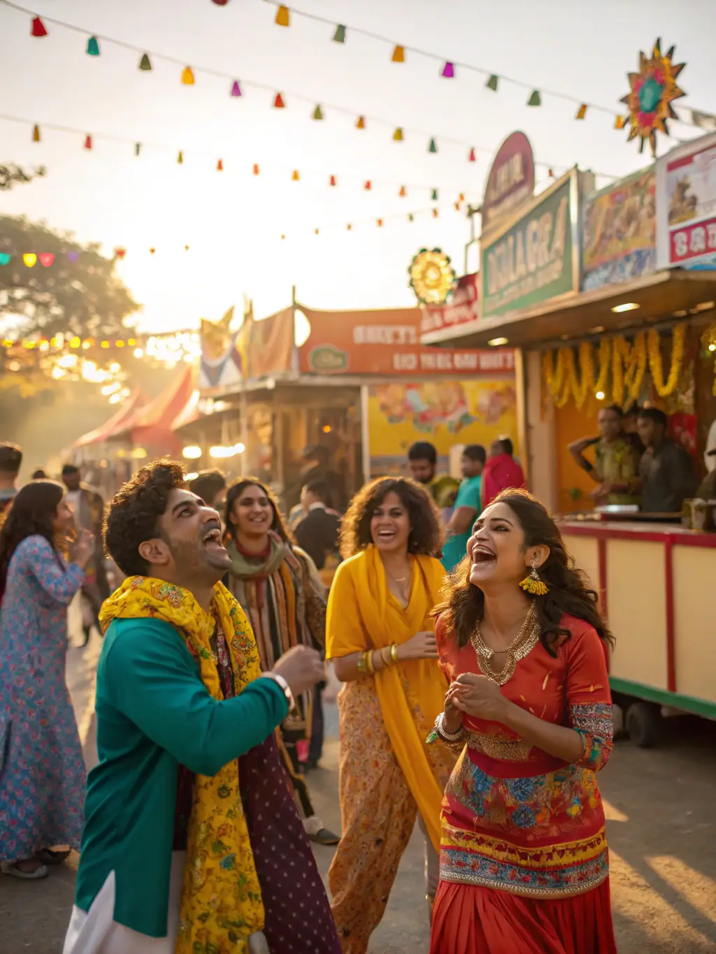 A vibrant image of a community festival celebrating local folklore, featuring traditional music, dance, and storytelling, highlighting the organization's role in cultural preservation.